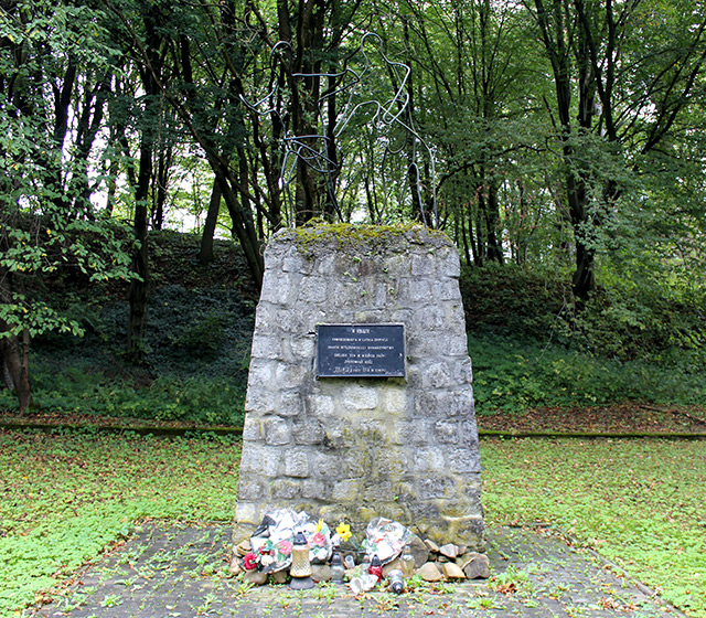 Fotografia Pomnik w hołdzie ofiarom Zwangsarbeitslager Zaslaw